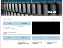 Tablet Screenshot of inteco.ch